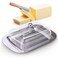 Generic Stainless Steel Butter Dish With Acrylic Lid