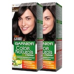 Buy Garnier Colour Naturals Creme Nourishing Permanent Hair Colour 2 Luminous Black 2 PCS in UAE