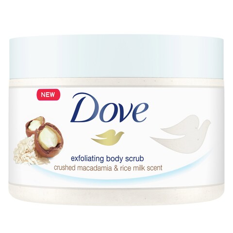 Dove Exfoliating Macadamia Body Scrub 225ml