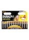 Pack of 8+4 AA Plus Power Household Batteries Multicolour