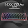 Redragon Fizz Pro K616-RGB Bluetooth, 2.4G,Wired RGB Mechanical Gaming Keyboard - Black