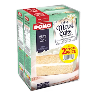 Domo Extra Moist Cake Vanilla 2X500GR
