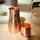 Built in Glass Copper Bottle with  2 glasses