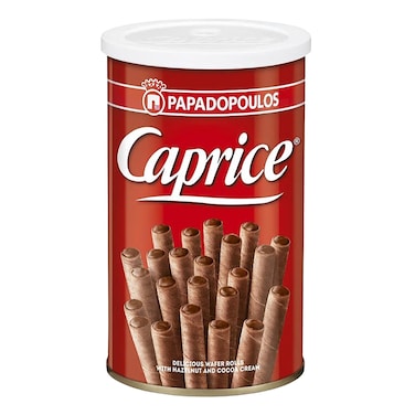 Papadopoulos Caprice Cocoa Hazelnut Wafer Roll 115g