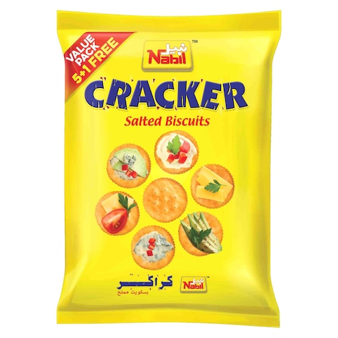 Nabil Cracker Salted Biscuits 60g Pack of 6