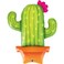 Potted Cactus Foil Balloon 39in