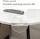 Round Coffee Table, Double Layer Sofa Side Table End Table, Imitation Marble Coffee Round Table Snack Table Bedside Table with Simple Design for Living Room Small Space (H221A-Black)