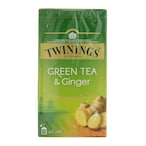 Buy Twinings Green Tea And Ginger 25 Bags 1.6g in Saudi Arabia