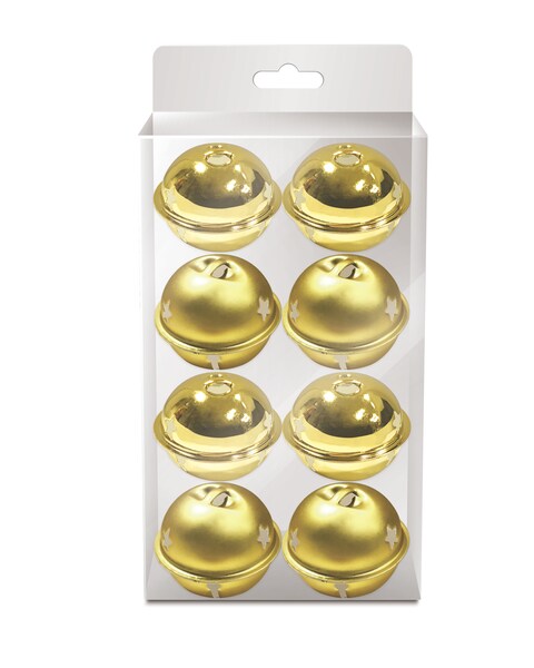 Gold Bells 4cm 8pcs