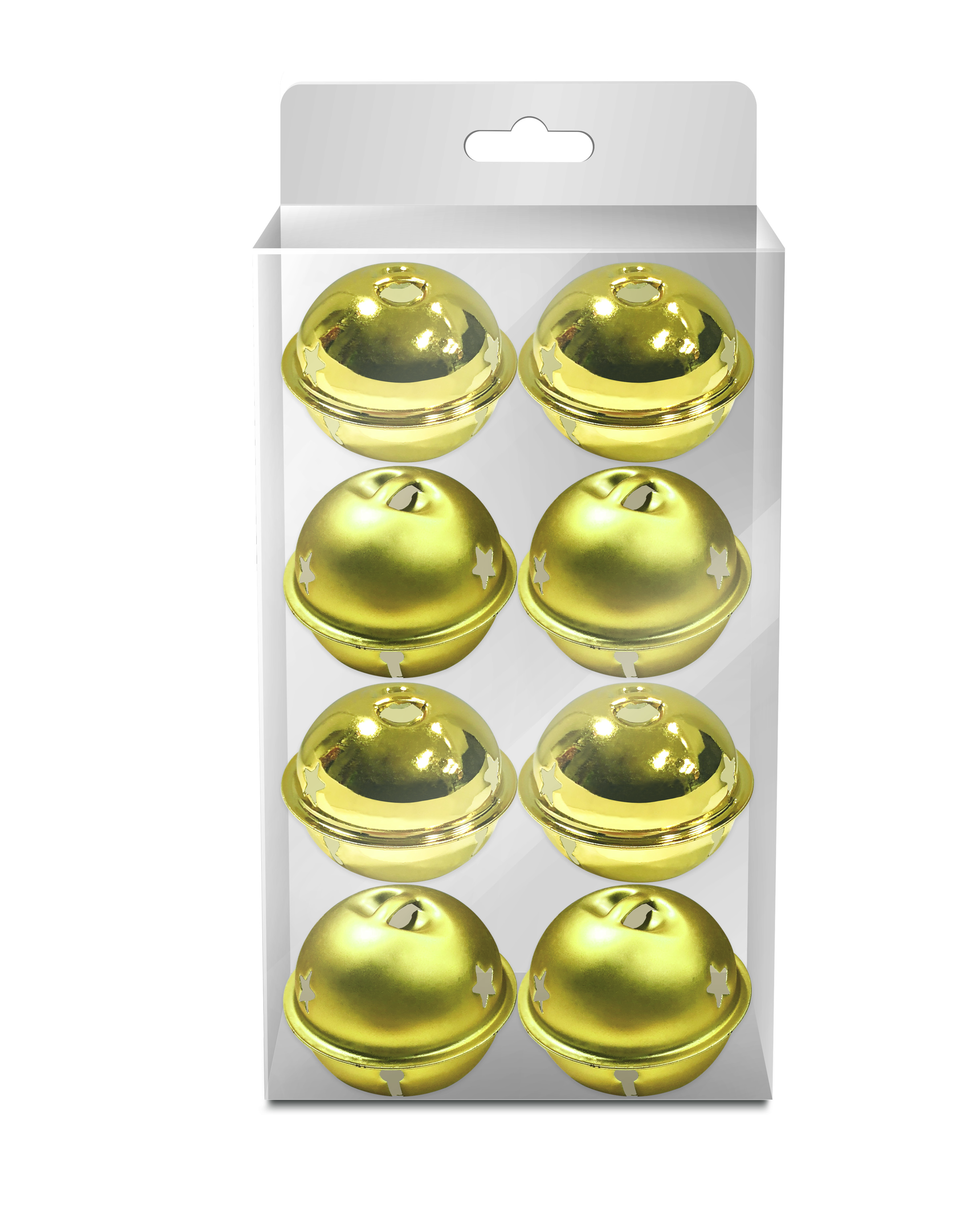 Gold Bells 4cm 8pcs