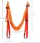 ULTIMAX Yoga Swing, Anti-Gravity Yoga Sling Hammock for Aerial Yoga Inversion Tool Antigravity Ceiling Hanging Yoga Sling-orange