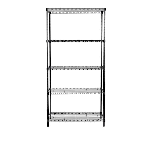 5-Tier Kitchen Storage Shelves Rack for Garage Office kitchen Black