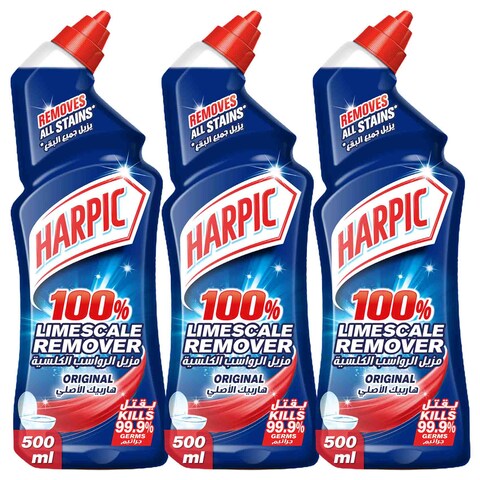 Buy Harpic Active Fresh Toilet Cleaner, Original, 3x500ml in Kuwait