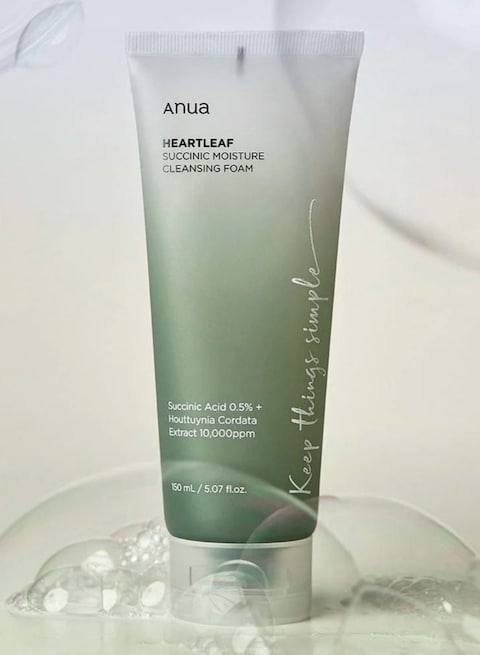 Anua Heartleaf Succinic Moisture Cleansing Foam 150ml