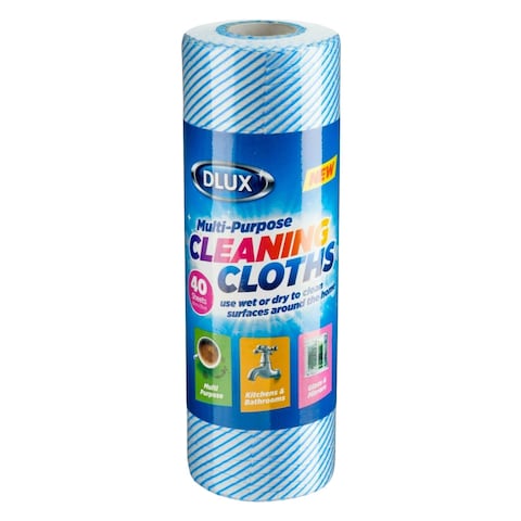 Dlux Multi Purpose Cleaning Wiping Absorbent Cloths 24 Pieces