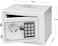 Rubik Mini Cash Deposit Drop Slot Safe Box With Key And Pin Code Option (White)