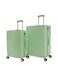 Morano 3-Piece Unisex Travel Luggage Trolley Set Green