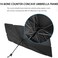 Car Front Windshield Sun Shade Foldable Umbrella Car Reflective Sunshade with Storage Pouch Fits Various Windshields Blocks UV Rays and Sun Heat Protection to Keep Your Vehicle Cool (L)