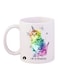 Bp Cat Printed Mug White/Blue/Purple 12Ounce