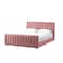 In House Martos Velvet Bed Frame - Single - 200x120 cm - Light Pink