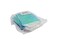 Transparent Clear Nylon Gift Bag High Quality PVC Handled Gift and Shopping Bag (Blue, 18x20x10 cm) - Pack of 12
