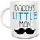 Goldedge Happy Fathers Day Daddy's Little Man Personalized Ceramic Sublimation Mug 11 Oz Fully Customized Coffee Mug