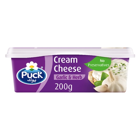 Puck Soft Cream Cheese Garlic &amp; Herb Spread 200g