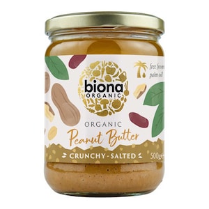 Biona Organic Peanut Butter Crunchy 500g