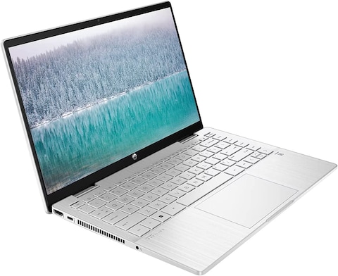 HP Pavilion x360 14&quot; FHD Touchscreen 2-in-1 Laptop - Intel 12th Generation Core i5, 8GB RAM 512GB SSD, Backlit Keyboard, Fingerprint Reader, Windows 11 Home, Natural Silver, ABYS Mouse Pad