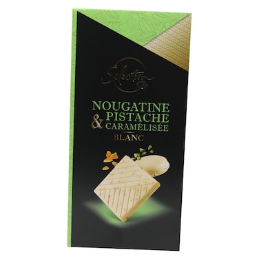 كارفور سيليكشن شوكولاته بيضاء بالفستق 100 غرام