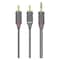 فيليبس SWA4527S / 10 200 سلسلة سلك صوت ستيريو إلى سلك Y 3.5 ملم ، 1.5 متر-رمادي.