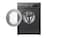 LG 8kg Front Load Washing Machine, F4J3TYG6J, Middle Black (With Direct Drive Motor)