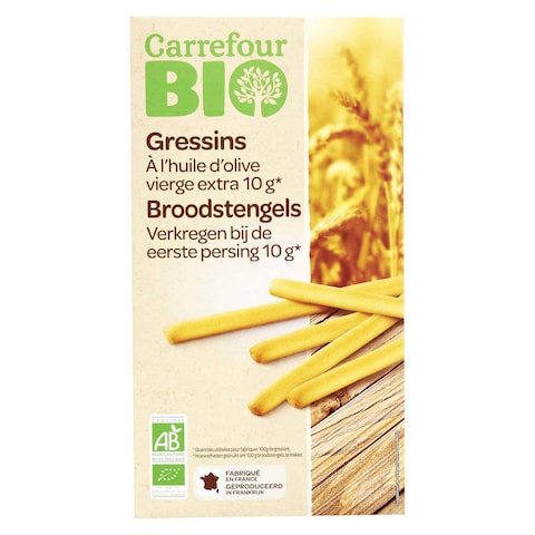 Carrefour Bio Organic Breadsticks In Olive Oil 125g