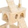Mumoo Bear Cat Tree Condo with Scratching Post Flush Perch and Tunnel, 62 inch