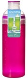 Sistema 700ml Trio Water Bottle Pink