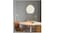 Pendant lamp, white glass/nickel-plated30 cm