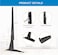 Perlesmith Universal Table Top TV Stand For 22-65 Inch Flat Screen, LCD Tvs Premium Height Adjustable Leg Stand Holds Up To 110Lbs, Vesa Up To 800X500mm, Black (Pstvs01)