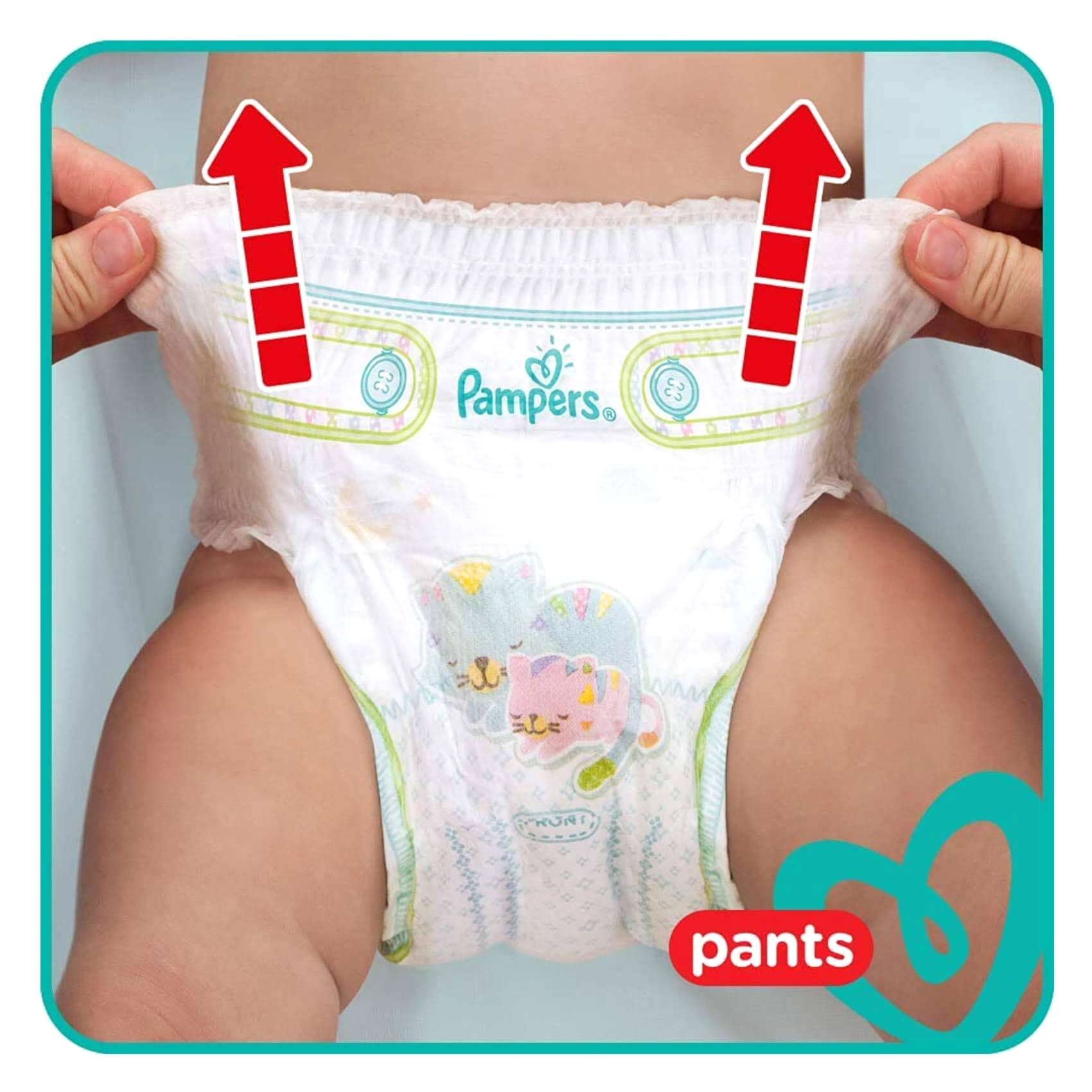 Pampers Baby Pants Diaper Medium Size 3, 58 Count 6-11 kg.