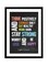 Spoil Your Wall Quotes Poster With Frame Black/White/Blue 40x55cm