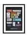 Spoil Your Wall Quotes Poster With Frame Black/White/Blue 40x55cm