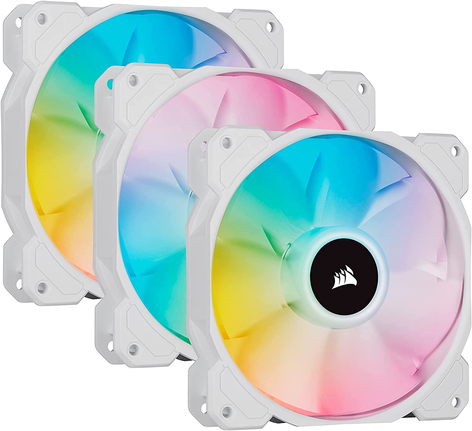 Buy Corsair Sp Series, White Sp120 RGB Elite, 120mm RGB LED Fan With ...