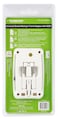 Terminator Brand Travel Adaptor One Universal Socket &amp; 4 USB Charging Sockets (White)