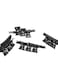 12-Piece Butterfly Hair Clip Set Black