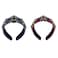 Aiwanto 2Pcs Fashion Headbands Rhinestone Crystal Beads (Maroon&amp;Blue)