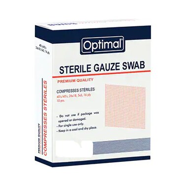Optimal Sterile Gauze Swab 30X30CM 10 Pieces