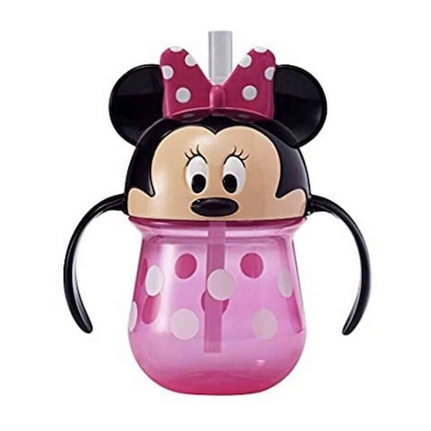 Buy The First Years Disney Minnie Mouse Straw Trainer Sippy Cup Pink in UAE