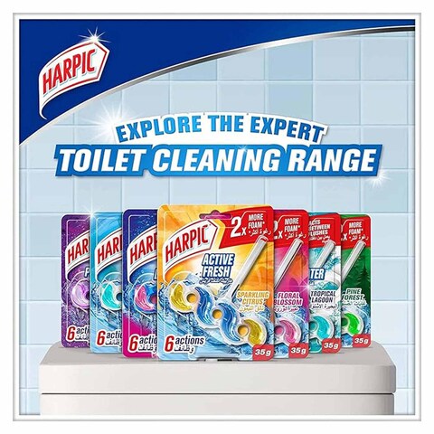 Harpic Toilet Blocks - Sparkling Citrus - 35 gram - 3 Pieces