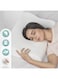 Moon Ergonomic Deep Sleep Contour Best Pillow For Neck Support And Cervical Spine Memory Foam, White, 60X40X12cm