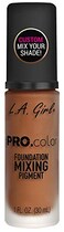 L.A. Girl Pro Matte Mixing Pigment, Orange, 1 Fluid Ounce