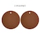 Silicone Trivets Mat Set of 2 Multi Purpose Drying Mats, Heat Resistant to 464&deg;F, Non-Slip, Waterproof, Flexible, Durable, Dishwasher Safe (Brown)